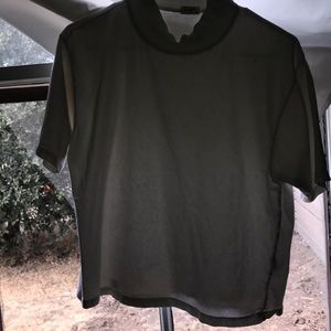 Brandy Tuttle neck cropped shirt